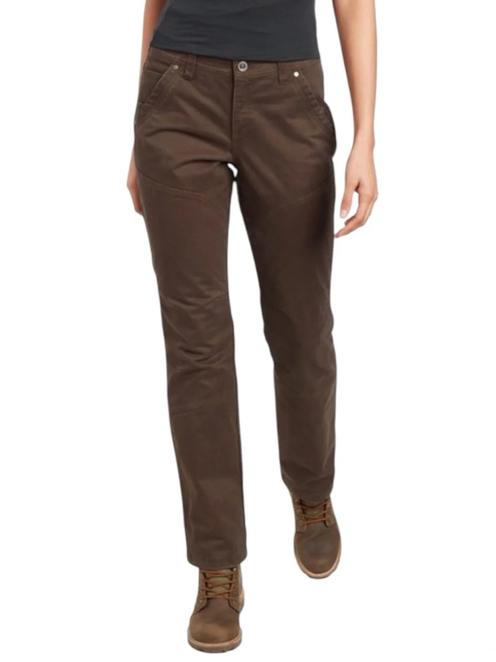 KUHL Ryder Workwear Slim Straight Pants in Chocolate Brown Size 6 REG — NWOT